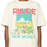 Back view of Rhude luxury clothing with relaxed-fit cut