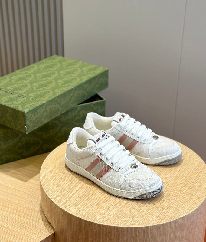 Gucci fresh white-and-black luxury sneakers view 5 minimalist modern build