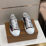 Burberry Nude High-Top Sneakers - Full Silhouette View