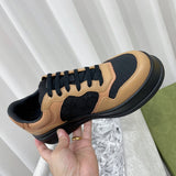 Gucci neutral cream luxury sneakers view 10 signature lace-up style