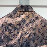 Front view of Louis Vuitton cotton t-shirt with signature branding