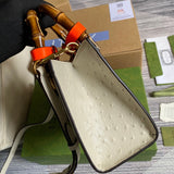 Top view of classic signature women's handbag – women's luxury handbag