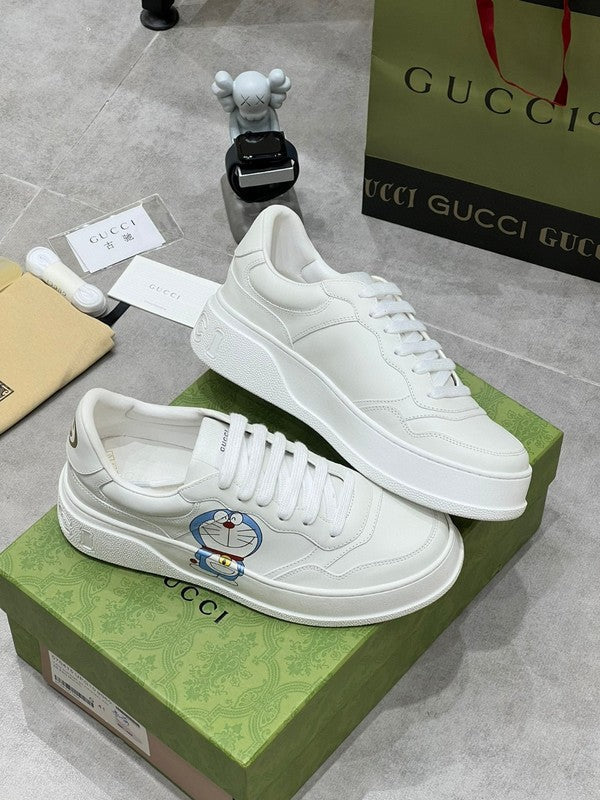 Gucci sneakers detailed view showing premium designer craftsmanship