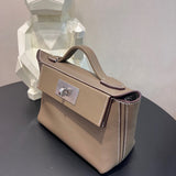  Structured shoulder bag carried on shoulder
