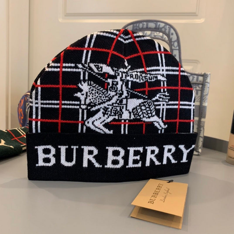 Angled view of Burberry unisex cap