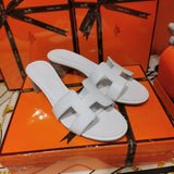 Hermès Red Crisscross Strap Sandals - Detail Shot of Craftsmanship