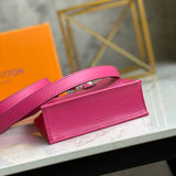 Back view of everyday-luxe classic women's handbag – women's statement bag