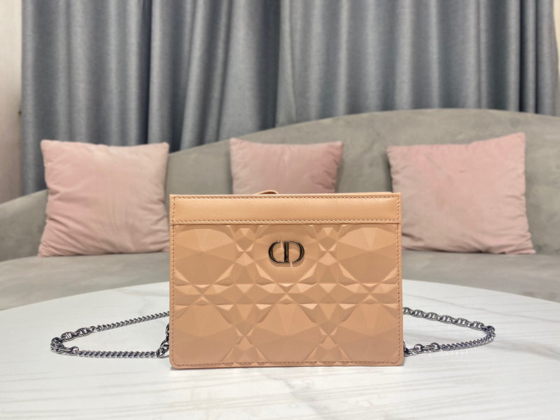 Back view of modern sleek women's handbag – women's designer-style accessory