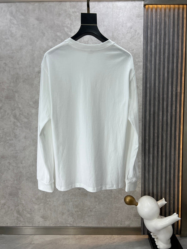 Side profile of Louis Vuitton luxury clothing with monogram-inspired silhouette