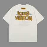 Full styled look of Louis Vuitton cotton t-shirt with tailored silhouette