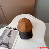Close-up detail view of Louis Vuitton unisex cap