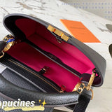 Side profile of structured sleek women's handbag – women's premium purse