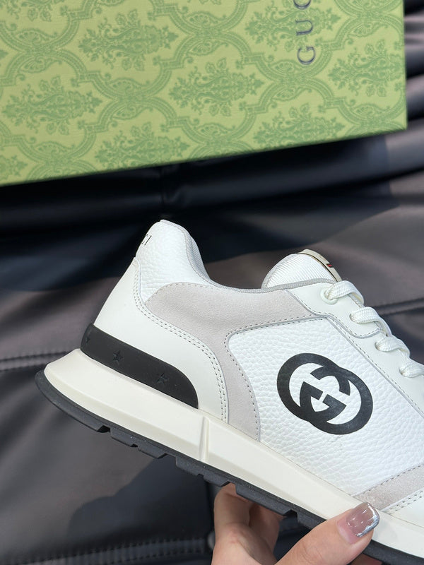 Gucci muted earth tones luxury sneakers view 9 heritage-inspired look