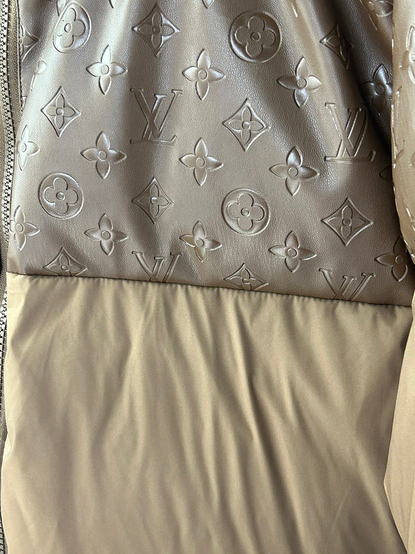 Front view of Louis Vuitton luxury clothing with contemporary cut