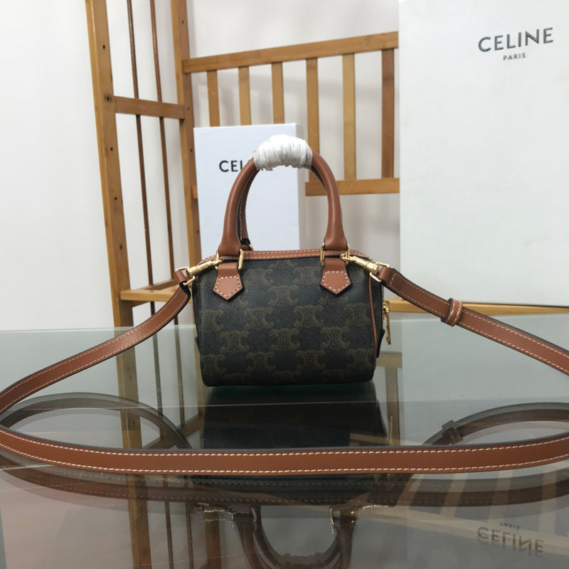 Back view of signature classic women's handbag – women's everyday handbag