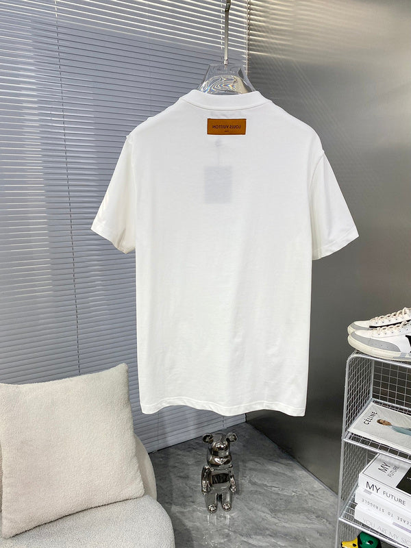 Side profile of Louis Vuitton cotton t-shirt with streetwear-inspired cut