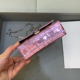 Contemporary Premium PU Leather Handbag - Signature Hardware Accents | Women's Statement Accessory #479 - hardware and detail close-up (image 5) of designer-inspired handbag