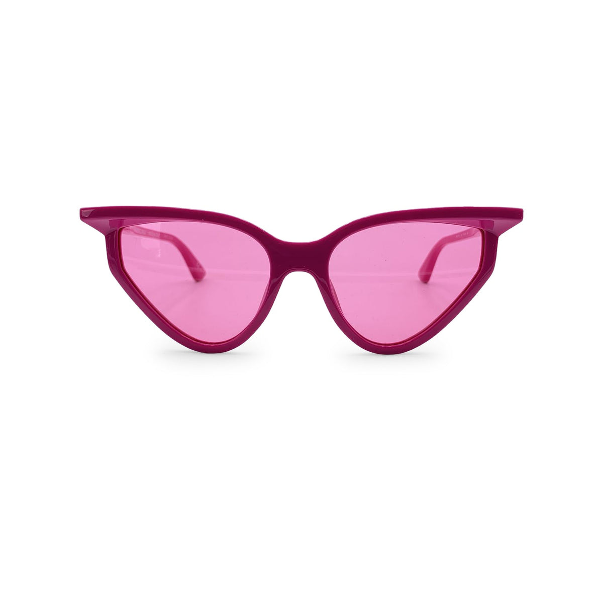 Balenciaga Pink Fuchsia Cat Eye Sunglasses Bb0101S 56/19 140Mm — Designer Fashion Sunglasses