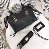 Top view of statement structured women's handbag – women's statement bag