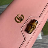 Back view of modern premium women's handbag – women's luxury accessory