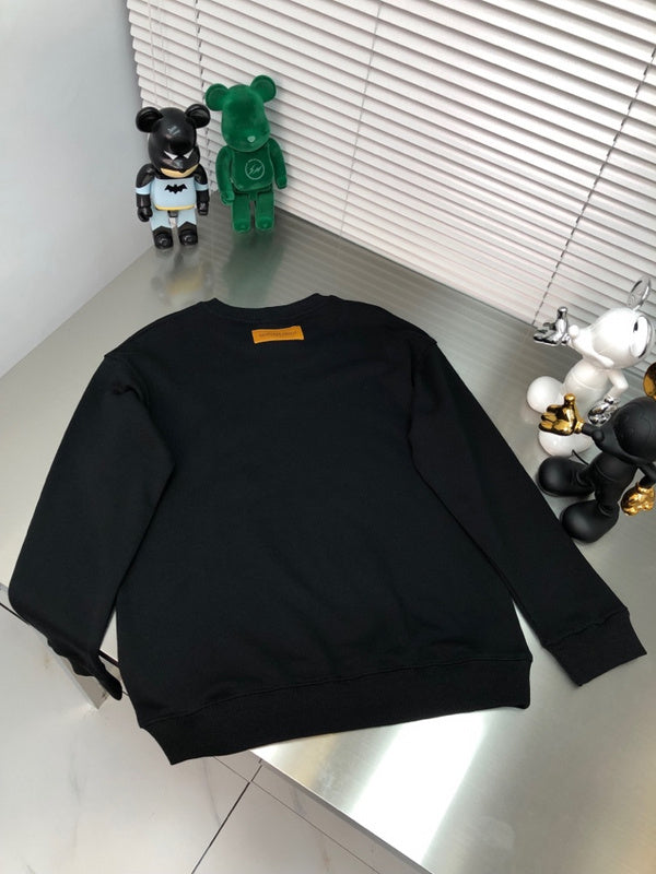 Front view of Louis Vuitton luxury clothing with monogram-inspired silhouette