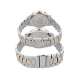 Side view of Jones New York unisex white watch
