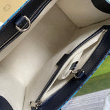 Side profile of sleek everyday-luxe women's handbag – women's luxury accessory
