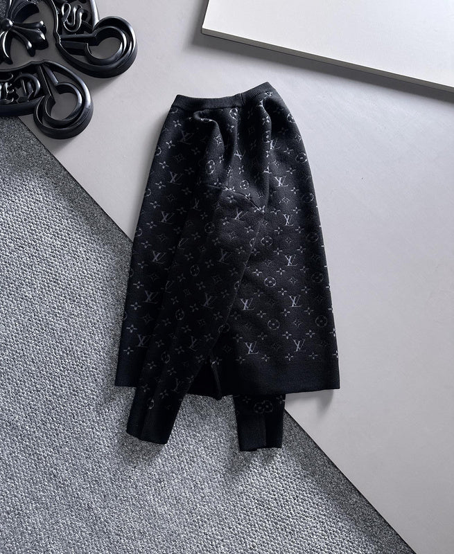 Back view of Louis Vuitton luxury clothing with logo-detail design