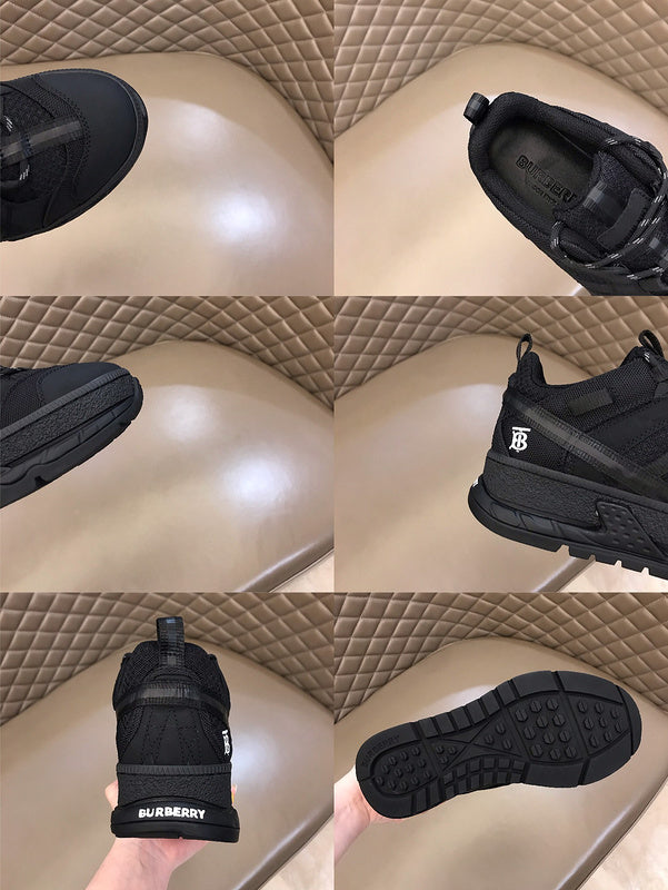 Burberry Camel Chunky Platform Sneakers - Side Profile View