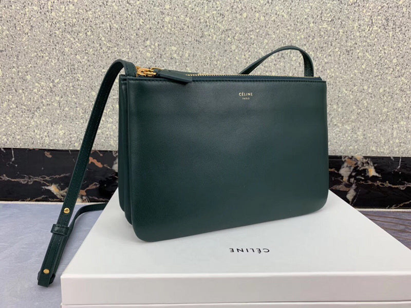 Side profile of structured classic women's handbag – women's premium purse