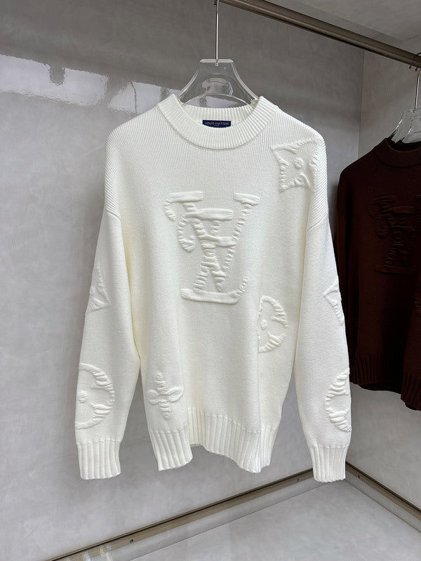 Front view of Louis Vuitton luxury clothing with relaxed-fit cut