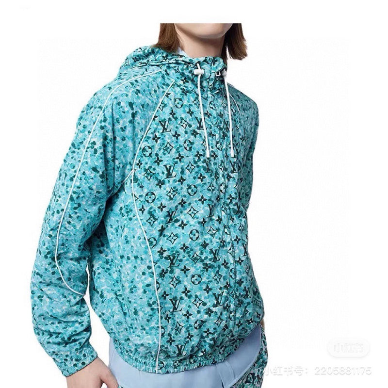 Side profile of Louis Vuitton luxury clothing with contemporary cut
