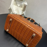  modern top-handle bag detail view showing craftsmanship