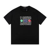 Close-up detail shot of Louis Vuitton cotton t-shirt with everyday silhouette
