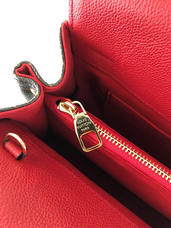 Front view of classic elevated women's handbag – women's statement bag