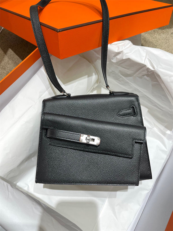 Side view of everyday-ready structured handbag