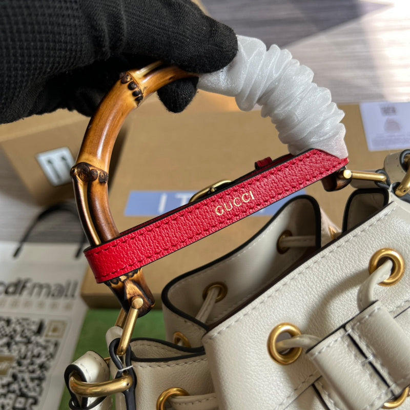 Back view of sleek elevated women's handbag – women's statement bag