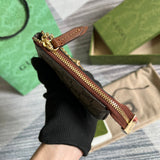 Close-up detail of poised bag design