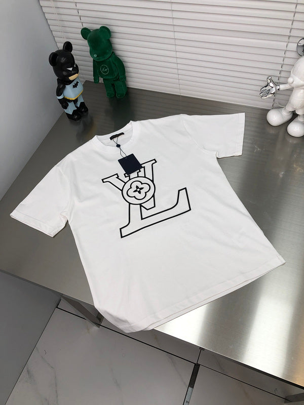 Back view of Louis Vuitton cotton t-shirt with signature branding