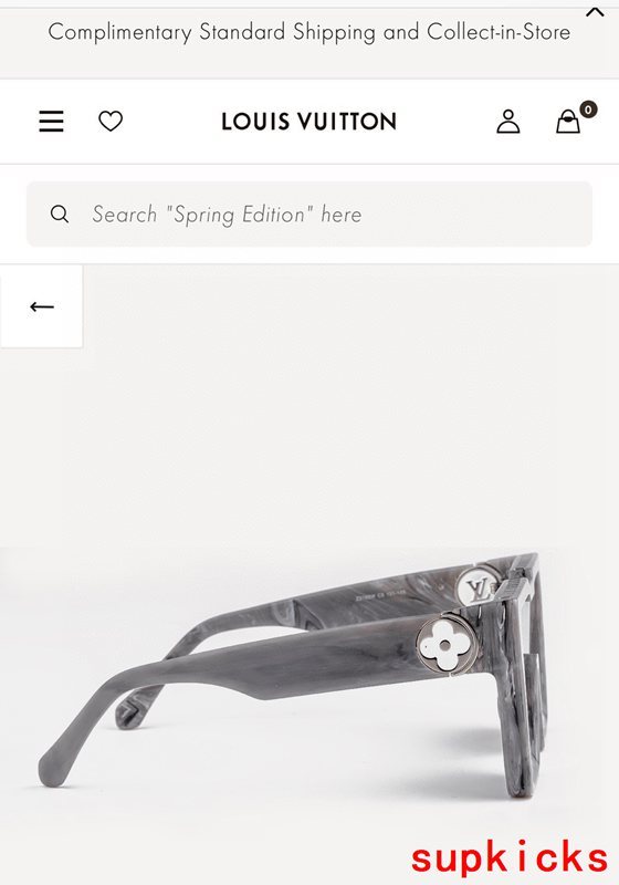 Lifestyle view of Louis Vuitton unisex sunglasses