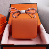 Polished bag shown from front angle