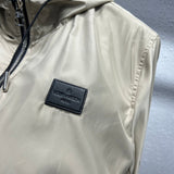 Side profile of Louis Vuitton luxury clothing with runway-inspired design