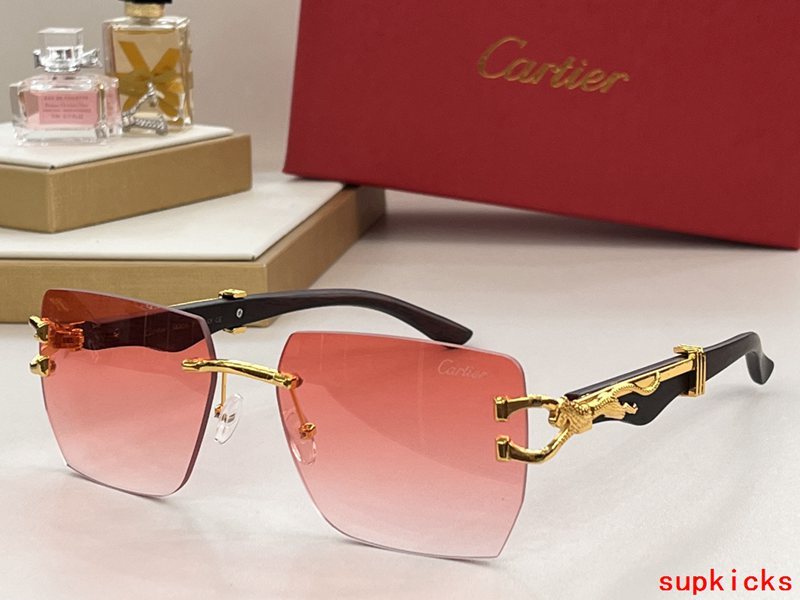 Lifestyle view of Cartier unisex sunglasses