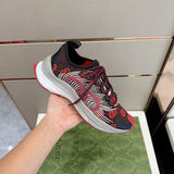 Gucci two-tone luxury sneakers view 6 minimalist modern build
