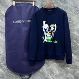 Front view of Louis Vuitton luxury clothing with tailored silhouette