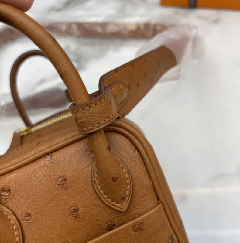 Close-up detail of considered bag design