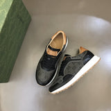 Gucci stone beige luxury sneakers view 9 padded collar comfort