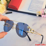 Angled view of Cartier unisex sunglasses