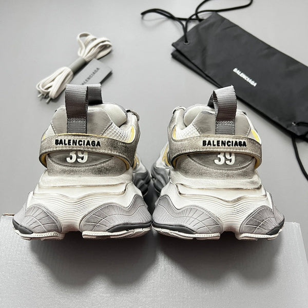 Balenciaga Chocolate Brown Slip-On Sneakers - Side Profile View