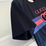 Front view of Louis Vuitton cotton t-shirt with signature branding